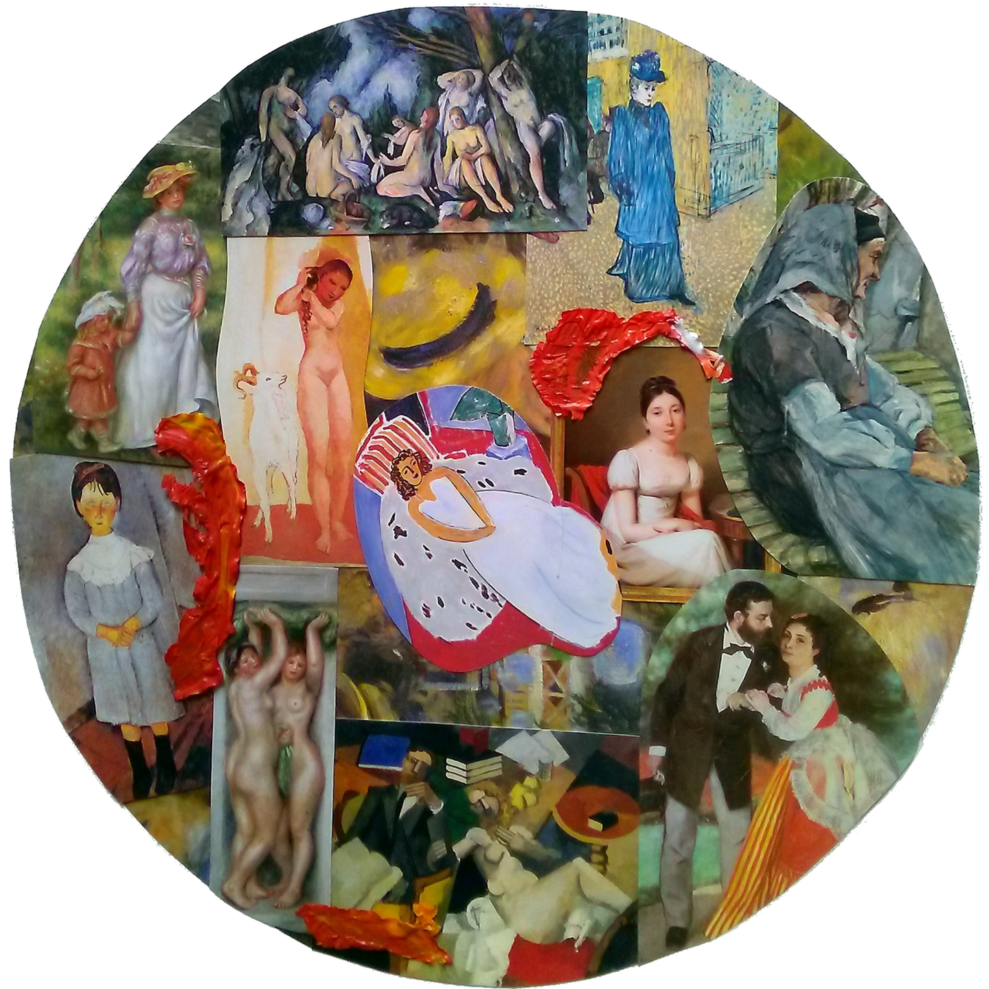 collage_dames mandala collage de dames